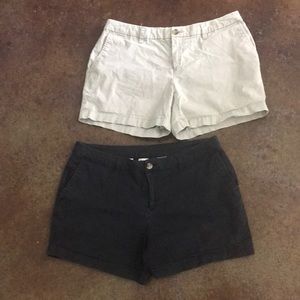 2 pair 5” chino shorts